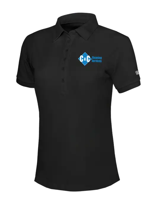 OGIO Womens Blacktop Jewel Polo w/C & C Cleaning Services Logo