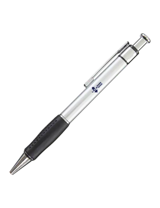 Malta Silver Pen - Black Ink w/C & C Cleaning Services Logo