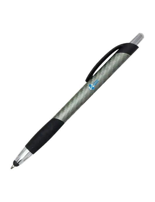 Sunray Gunmetal Stylus Pen w/C & C Cleaning Services Logo
