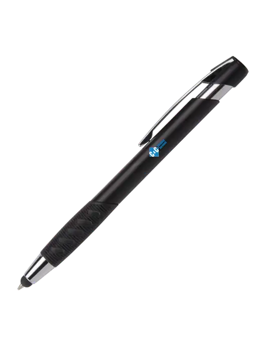Alize Black Stylus Black Ink Pen w/C & C Cleaning Services Logo