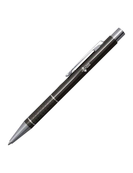 St George Gunmetal Pen - Blue Ink w/C & C Cleaning Services Logo