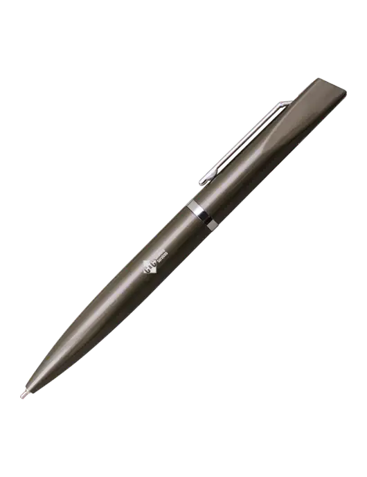 Santos Gunmetal Pen - Black Ink w/C & C Cleaning Services Logo