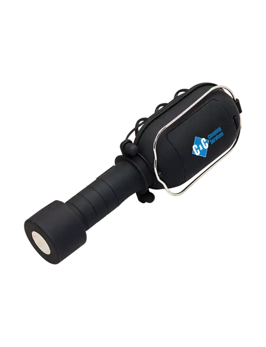 Black Magnum Worklight w/C & C Cleaning Services Logo