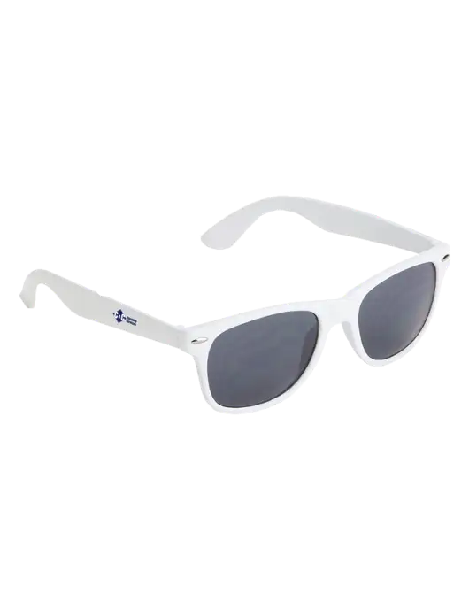 Daytona White Sunglasses w/C & C Cleaning Services Logo