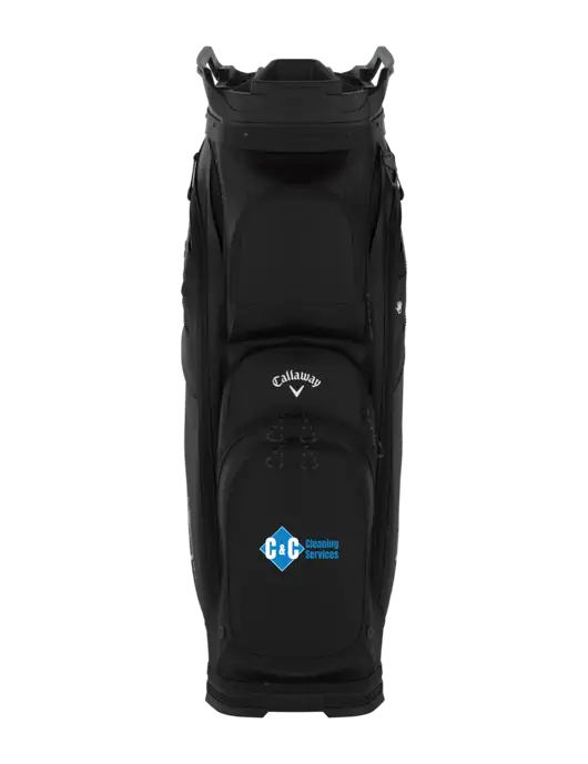 Callaway Org 14 Black Golf Bag  w/C & C Cleaning Services Logo