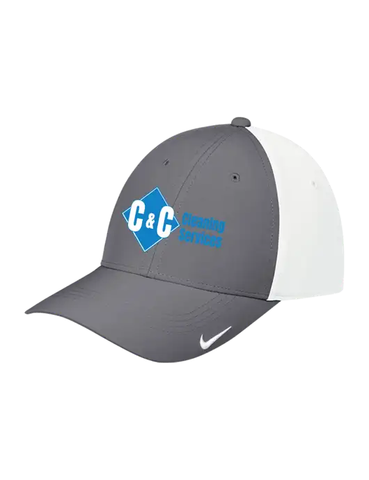 Nike Dark Grey/White Dri-FIT Legacy Cap w/C & C Cleaning Services Logo
