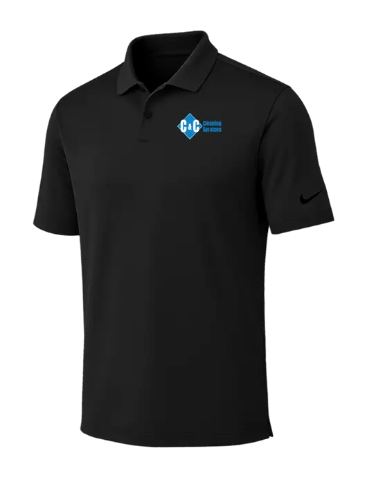 Nike Black Dri-FIT Vapor Polo w/C & C Cleaning Services Logo
