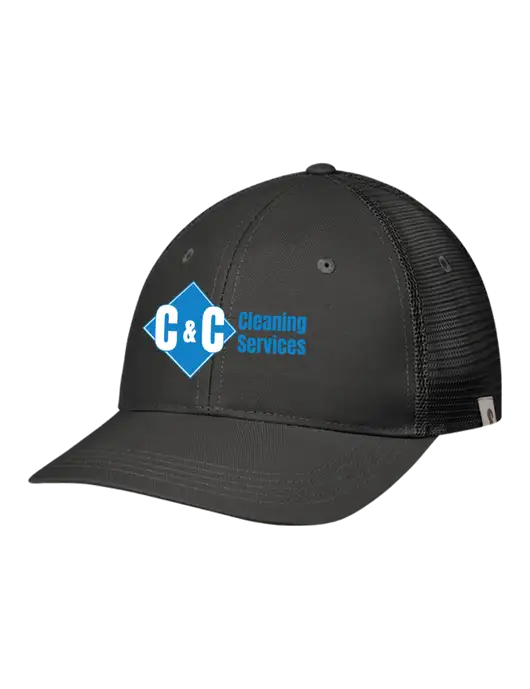 Carhartt Black Trucker Rugged Pro Series Cap w/C & C Cleaning Services Logo