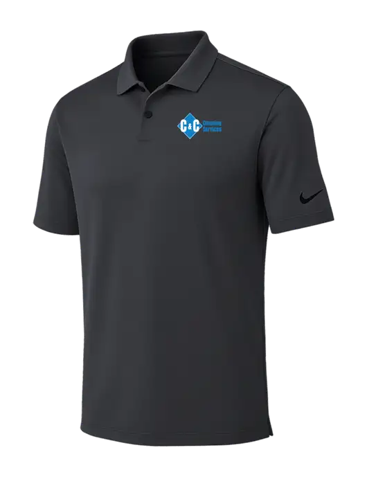Nike Dark Grey Dri-FIT Vapor Polo w/C & C Cleaning Services Logo