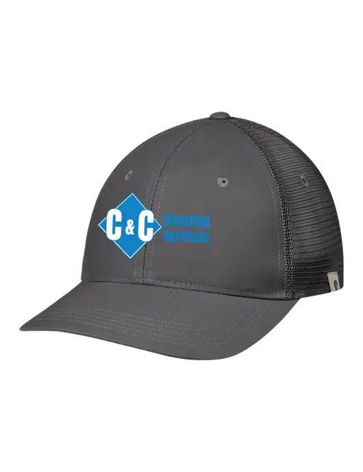 Carhartt Dark Grey Trucker Rugged Pro Series Cap w/C & C Cleaning Services Logo