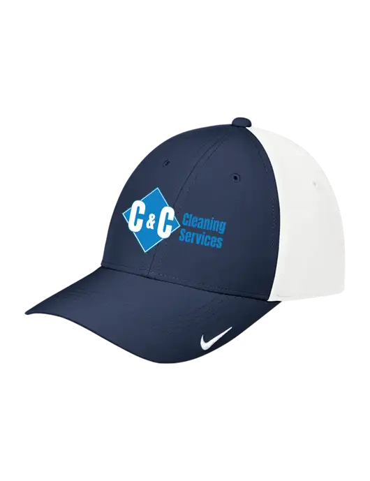 Nike Navy/White Dri-FIT Legacy Cap w/C & C Cleaning Services Logo