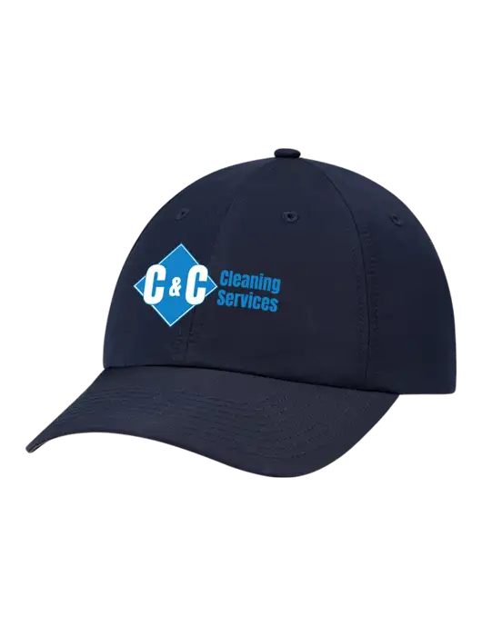 Richardson Relaxed Performance Lite Navy Cap w/C & C Cleaning Services Logo