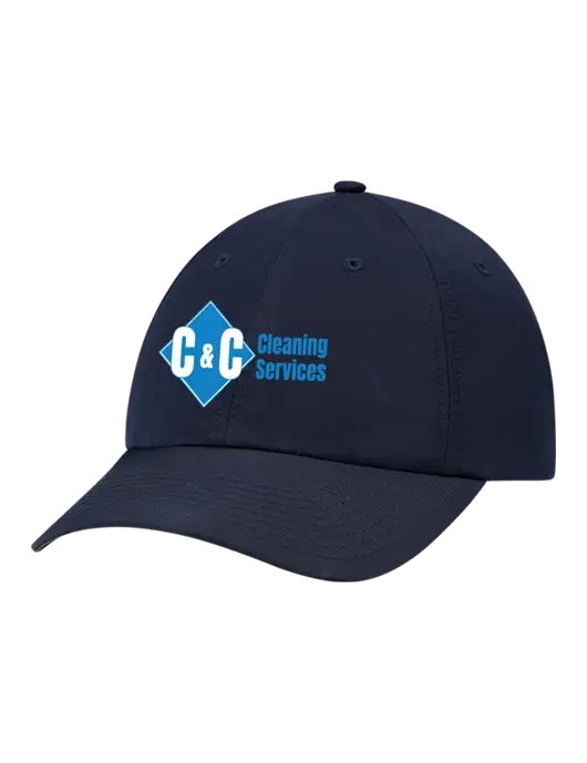 Richardson Relaxed Performance Lite Navy Cap w/C & C Cleaning Services Logo