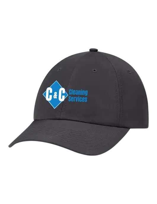 Richardson Relaxed Performance Lite Dark Grey Cap w/C & C Cleaning Services Logo