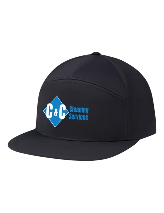 Richardson Black Cannon Cap w/C & C Cleaning Services Logo
