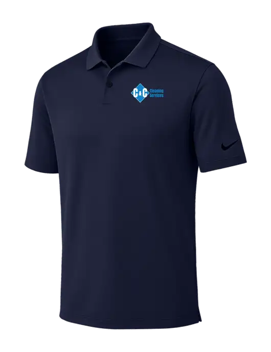 Nike Dark Navy Dri-FIT Vapor Polo w/C & C Cleaning Services Logo
