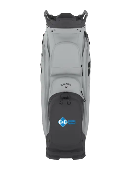 Callaway Org 14 Light Grey Golf Bag  w/C & C Cleaning Services Logo