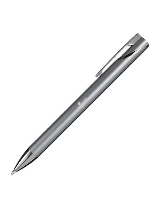 Dark Grey HyperNova Ballpoint Pen - Black Ink w/C & C Cleaning Services Logo