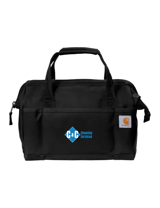 Carhartt Foundry Series 14” Black Tool Bag w/C & C Cleaning Services Logo